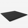Rubberen schokbestendig vloermat beschermende tegel gym 1x1m Fit Square Afmetingen