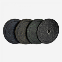 2 x 10 kg schijven rubber gewichten crosstraining Olympische halterstang Bumper HD Dot Voorraad