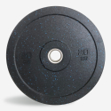 2 x 20 kg schijven rubber gewichten crosstraining Olympische halterstang Bumper HD Dot Aanbod