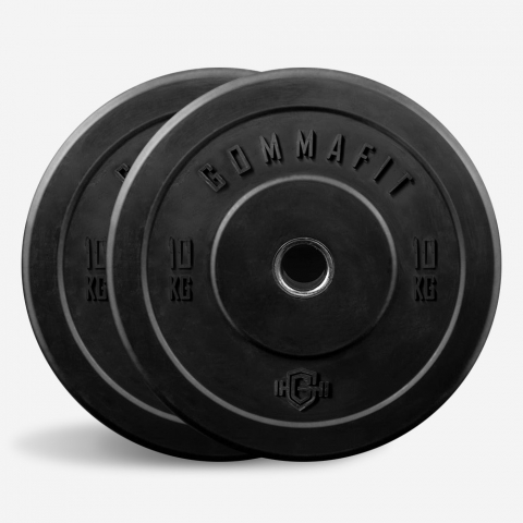 2 x rubberen schijven gewichten van 10 kg olympische halter gym Bumper Training