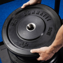 2 x rubberen schijven gewichten van 10 kg olympische halter gym Bumper Training Kortingen