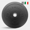 2 x 10 kg Olympische schijven lange halter crosstraining rubber Bumper HD Italy Verkoop