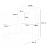 Hoekbureau in industrieel design 125x140 cm Hoover Kortingen