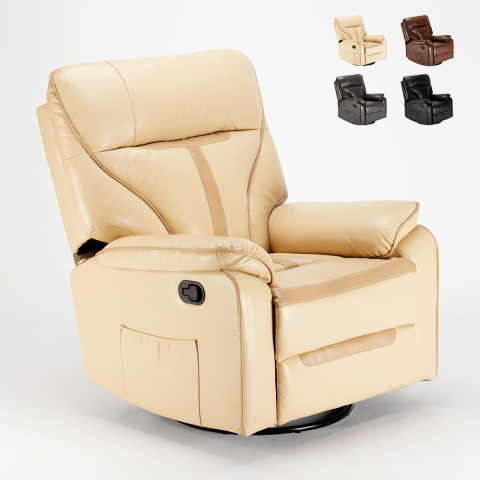 Relax fauteuil schommel voetenbank 360 Rotatie Sissi Aanbieding