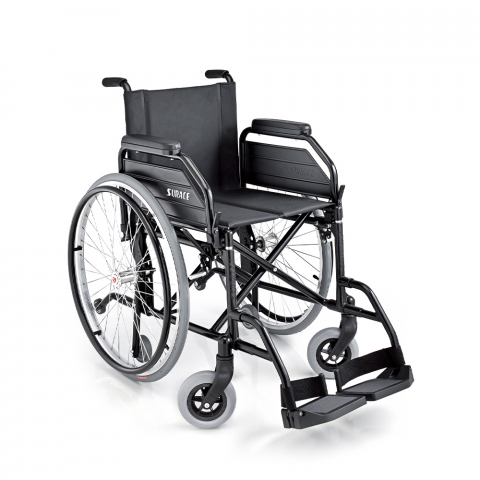 Lichtgewicht opvouwbare rolstoel voor gehandicapten en ouderen S12 Surace Aanbieding