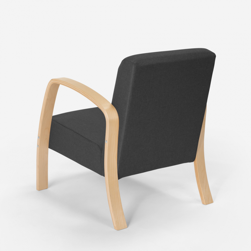 Kaliber definitief scannen Frederiksberg scandinavische design ergonomische houten fauteuil studie  lounge