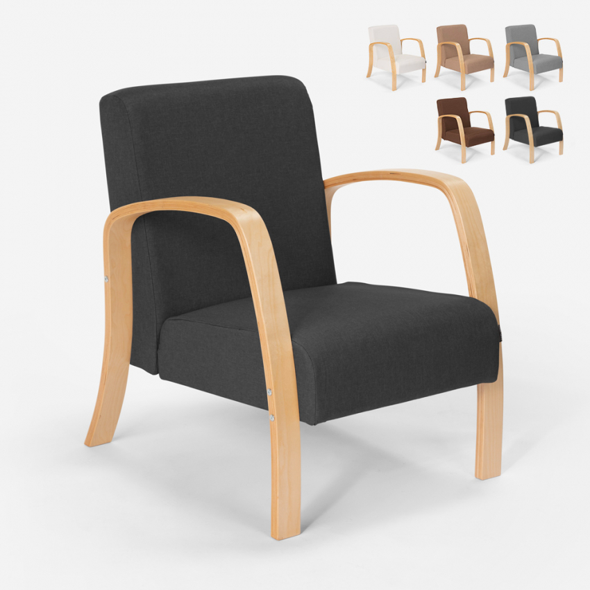 Ga wandelen linnen Super goed Frederiksberg scandinavische design ergonomische houten fauteuil studie  lounge
