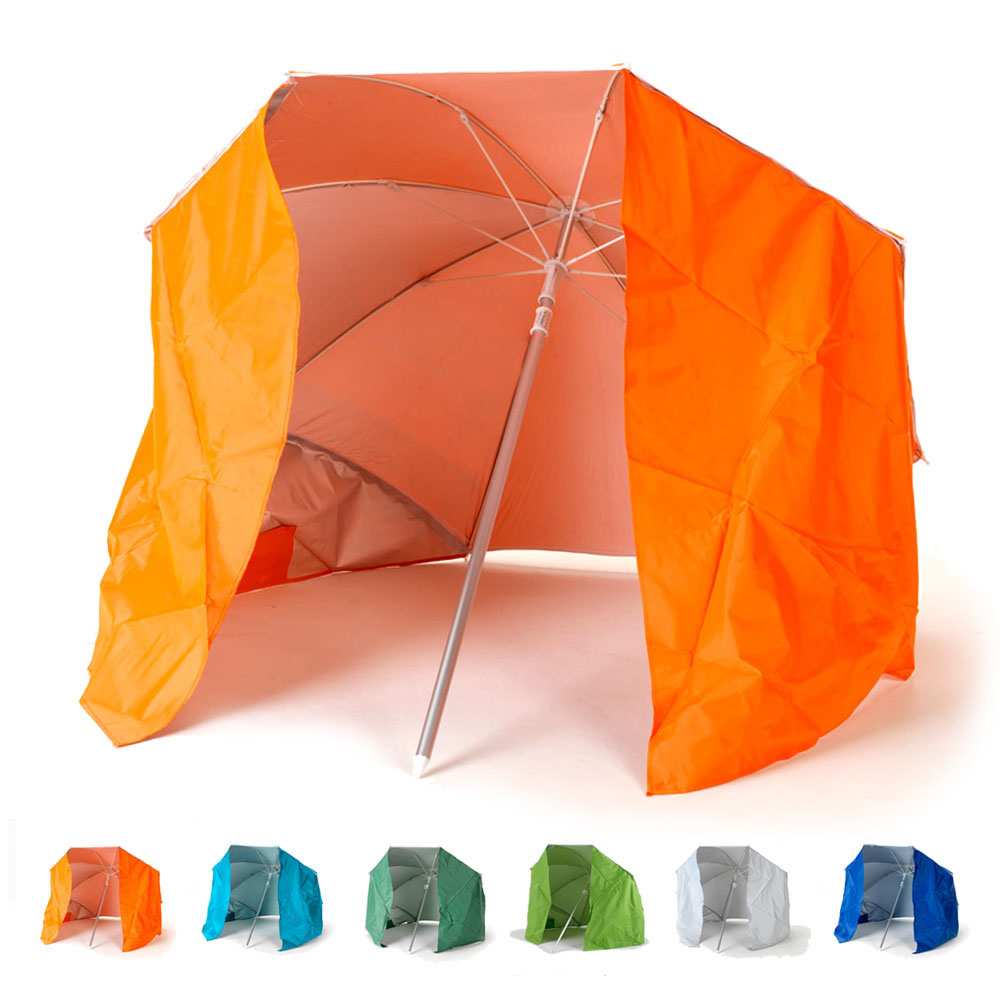 Draagbare zeer lichte aluminium parasol 200 cm Piuma