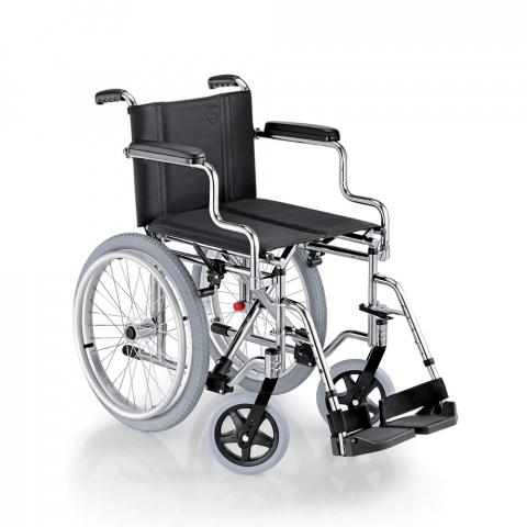Compacte opvouwbare rolstoel voor gehandicapten en ouderen  Panda Surace Aanbieding