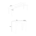 Uitschuifbare console 90x42-302cm wit houten eettafel Isotta Catalogus