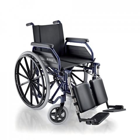Opvouwbare rolstoel voor oudere gehandicapten met zelfrijdende beensteun 500 Large Surace