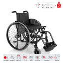 Lichtgewicht zelfrijdende opvouwbare rolstoel voor gehandicapten en ouderen Eureka SC Surace Aanbod