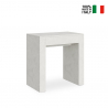Uitschuifbare console 78x47-299cm wit houten eetkamertafel Allin Verkoop