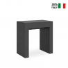 Uitschuifbare eettafel console 78x47-299cm antraciet Allin Report Verkoop