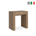 Entree console uitschuifbare eettafel 78x47-299cm hout Allin Oak Verkoop