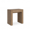 Entree console uitschuifbare eettafel 78x47-299cm hout Allin Oak Aanbod