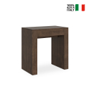 Entree console tafel uitschuifbaar 90x47-299cm houten eetkamer Allin Noix Verkoop