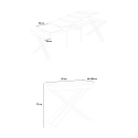 Uitschuifbare console modern design witte eettafel 90x40-300cm Diago Catalogus