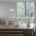 Uitschuifbare console 78x47-299cm wit houten eetkamertafel Allin Catalogus