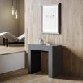 Uitschuifbare eettafel console 78x47-299cm antraciet Allin Report Aanbieding