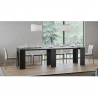 Uitschuifbare eettafel console 78x47-299cm antraciet Allin Report Voorraad