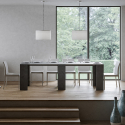 Uitschuifbare eettafel console 78x47-299cm antraciet Allin Report Catalogus