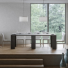 Uitschuifbare eettafel console 78x47-299cm antraciet Allin Report Catalogus