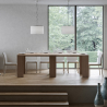 Entree console uitschuifbare eettafel 78x47-299cm hout Allin Oak Catalogus