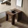 Entree console tafel uitschuifbaar 78x47-299cm houten eetkamer Allin Noix Korting