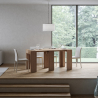 Entree console uitschuifbare eettafel 78x47-299cm hout Allin Oak Kortingen