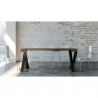 Uitschuifbare console 90x40-300cm modern design houten tafel Diago Noix Korting