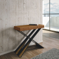 Uitschuifbare console 90x40-300cm modern design houten tafel Diago Fir Aanbieding