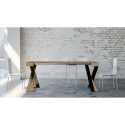 Uitschuifbare console 90x40-300cm modern design houten tafel Diago Fir Korting