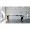 Uitschuifbare console 90x40-300cm modern design houten tafel Diago Fir Korting