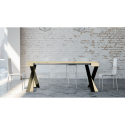 Uitschuifbare entreeconsole 90x40-300cm modern design tafel Diago Nature Korting