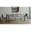 Uitschuifbare consoletafel 90x40-300cm hout metaal design Tecno Noix Korting