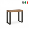 Entree console tafel uitschuifbaar 90x40-300cm hout metaal Tecno Fir Aanbod