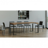 Entree console tafel uitschuifbaar 90x40-300cm hout metaal Tecno Fir Korting