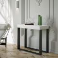 Uitschuifbare moderne witte design consoletafel 90x40-300cm eettafel Elettra Aanbieding