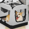 Middelgrote opvouwbare honden- en katten transportmand van stof 68,5x48x50 cm Oliver L Catalogus