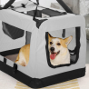 Middelgrote opvouwbare honden- en katten transportmand van stof 68,5x48x50 cm Oliver L Catalogus