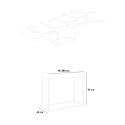 Modern design uitschuifbare consoletafel 90x40-300cm grijs Nordica Concrete Catalogus