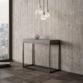 Modern design uitschuifbare consoletafel 90x40-300cm grijs Nordica Concrete Aanbieding