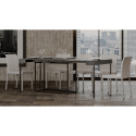 Modern design uitschuifbare consoletafel 90x40-300cm grijs Nordica Concrete Korting
