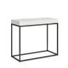 Uitschuifbare consoletafel 90x40-300cm modern wit design Nordica Aanbod