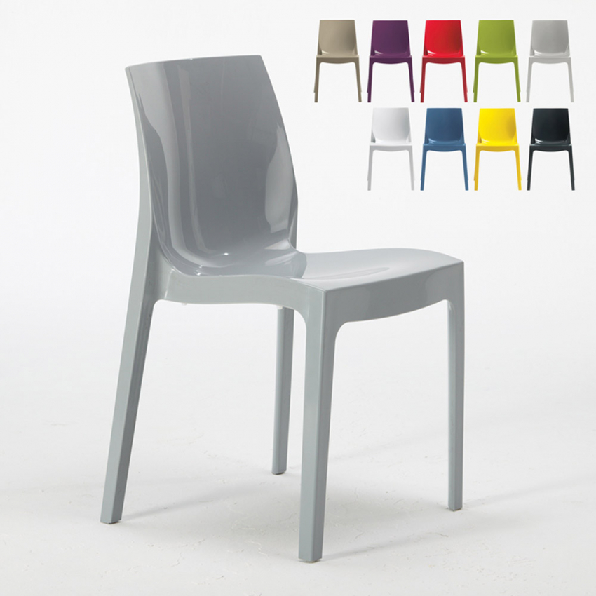 Set van 18 polypropyleen stoelen Grand Soleil Ice Set van 18 polypropyleen stoelen Grand Soleil Ice