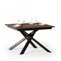 Moderne houten uitschuifbare design eettafel 90x120-180cm Ganty Wood Aanbod