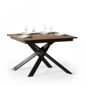 Moderne uitschuifbare houten eettafel 90x120-180cm Ganty Oak Aanbod