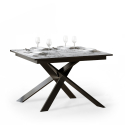 Uitschuifbare eettafel 90x120-180cm modern marmer design Ganty Marble Aanbod