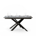 Uitschuifbare eettafel 90x160-220cm modern wit design Ganty Long Aanbod